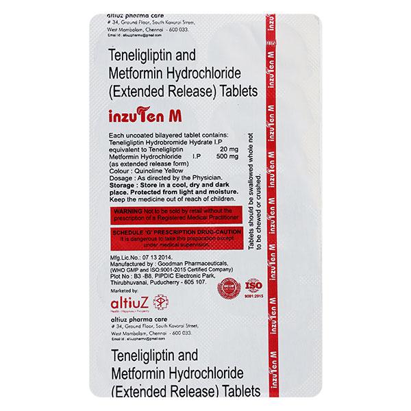INZUTEN M Tablet 10's - Global Surgicals