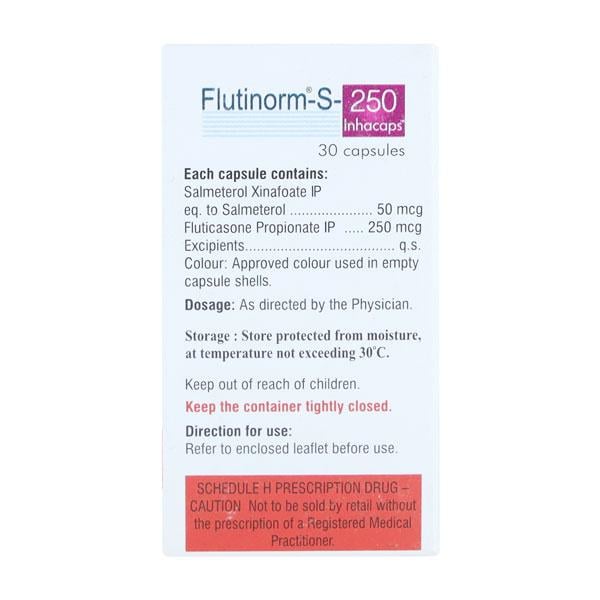 FLUTINORM S 250 Inhalation Capsule 30's