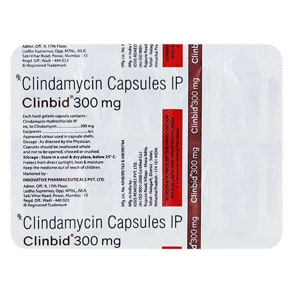 CLINBID 300mg Capsule 10's