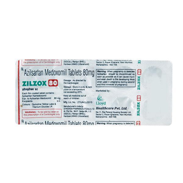 Zilzox 80mg Tablet 10'S