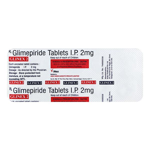GLINEX 2mg Tablet 10's