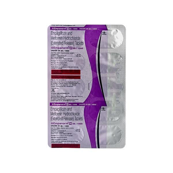 EMPANORM M 25/1000 Tablet 10's