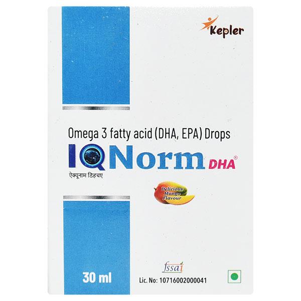 IQNORM DHA DELICIOUS MANGO FLAVOUR Oral Drops 30ml - Global Surgicals