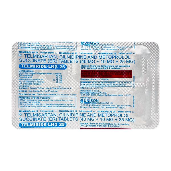 TELMIRIDE LN BETA 25 Tablet 10's