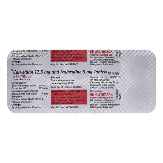 IRBAN B 5/12.5 Tablet 10's - Global Surgicals