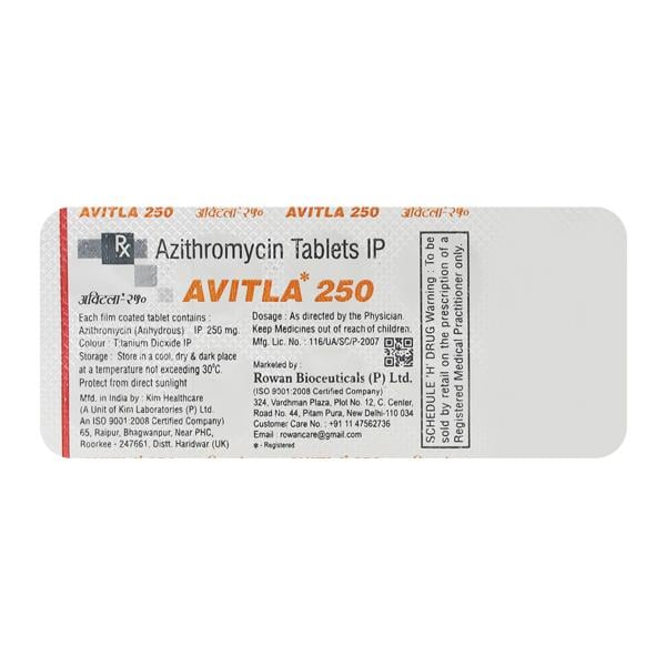 AVITLA 250mg Tablet 10's