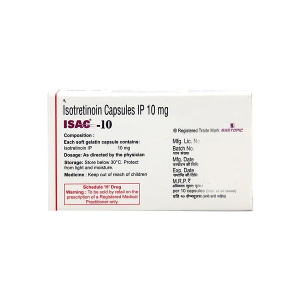 Isac 10mg Capsule 10'S - Global Surgicals