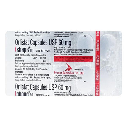 Ishape 60mg Capsule 10'S - Global Surgicals