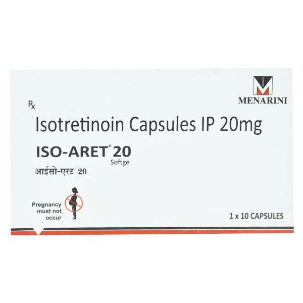 ISO Aret 20mg Softgel 10'S - Global Surgicals