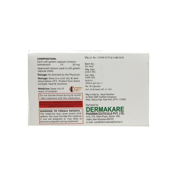 Isofeel 30 Capsule 10's - Global Surgicals