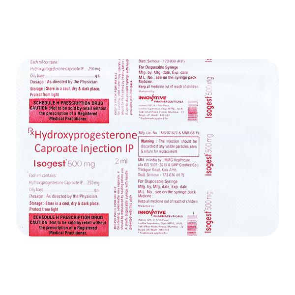 ISOGEST 500mg Injection 2ml - Global Surgicals