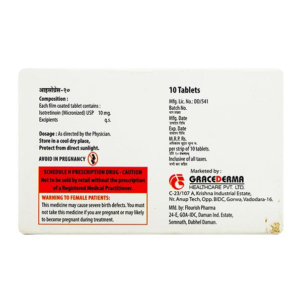 ISOGRACE 10 Tablet 10's - Global Surgicals