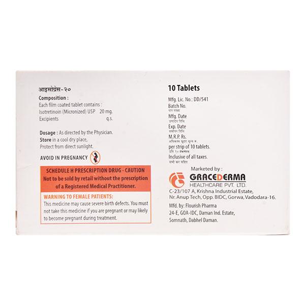 ISOGRACE 20 Tablet 10's - Global Surgicals