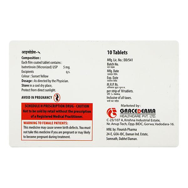 ISOGRACE 5 Tablet 10's - Global Surgicals