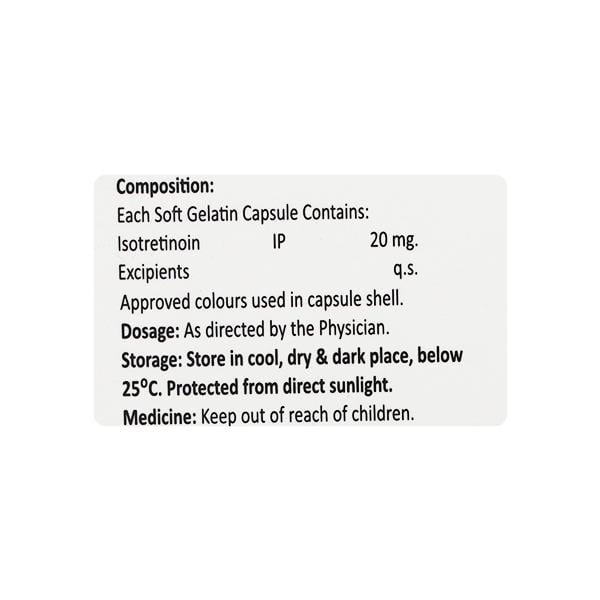ISOKON 20mg Capsule 10's - Global Surgicals
