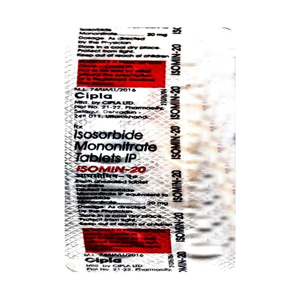 Isomin 20mg Tablet 10'S - Global Surgicals