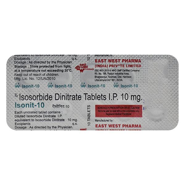 ISONIT 10 Tablet 10's - Global Surgicals