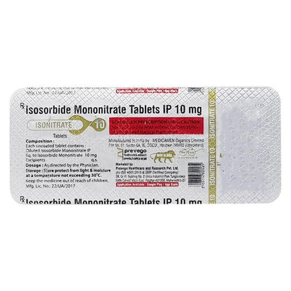 ISONITRATE 10 Tablet 10's - Global Surgicals