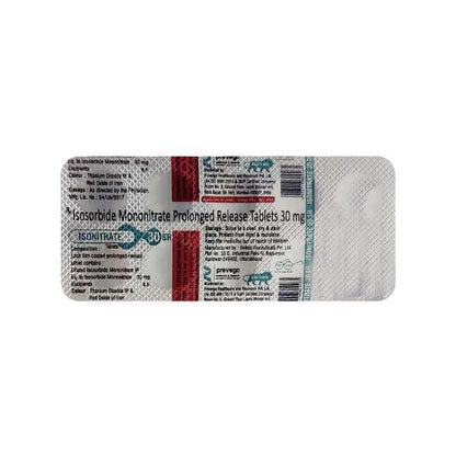 ISONITRATE 30 SR Tablet 10's - Global Surgicals