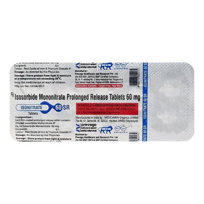 ISONITRATE 60 SR Tablet 10's - Global Surgicals