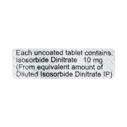 Isordil 10mg Tablet 10'S - Global Surgicals
