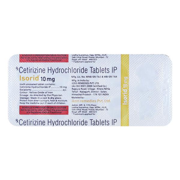ISORID 10mg Tablet 10's - Global Surgicals
