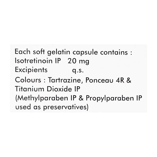 Isotane 20mg Capsule 10'S - Global Surgicals