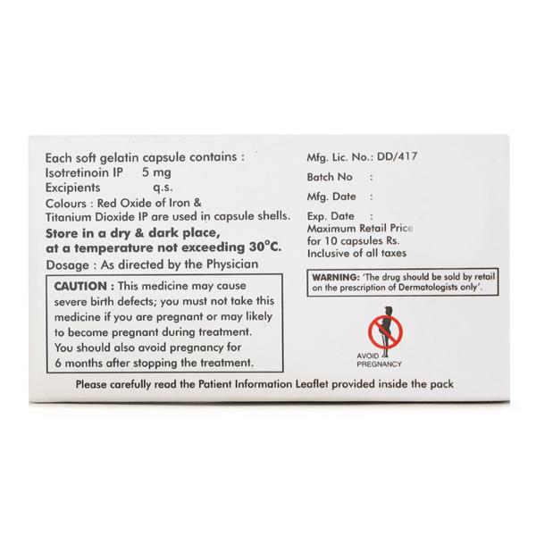 Isotane 5Mg Capsule 10's - Global Surgicals