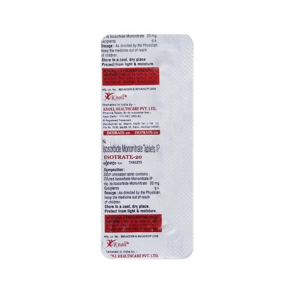 ISOTRATE 20 Tablet 10's - Global Surgicals