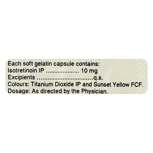 ISOTROIN 10 Capsule 15's - Global Surgicals