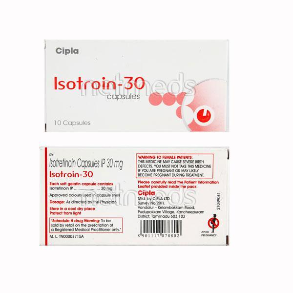 Isotroin 30mg Capsule 10'S - Global Surgicals