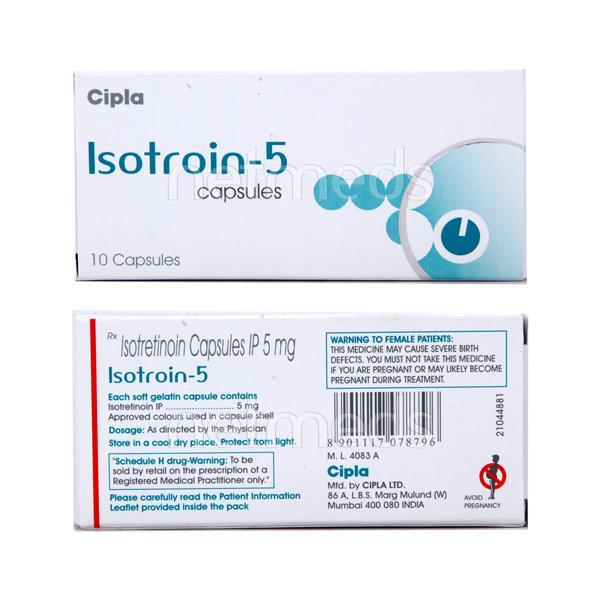 Isotroin 5mg Capsule 10'S - Global Surgicals