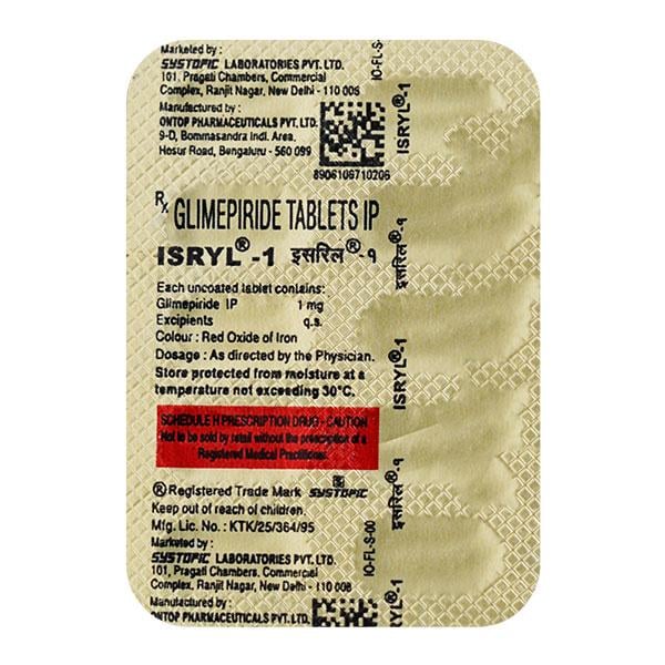 Isryl 1mg Tablet 10'S - Global Surgicals