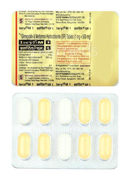 Isryl M 1mg Tablet 10'S - Global Surgicals