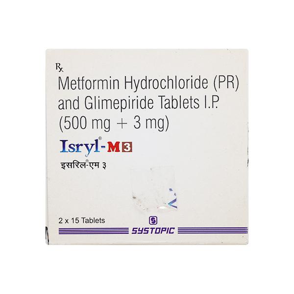 ISRYL M 3mg Tablet 15's - Global Surgicals