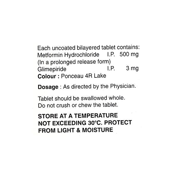ISRYL M 3mg Tablet 15's - Global Surgicals