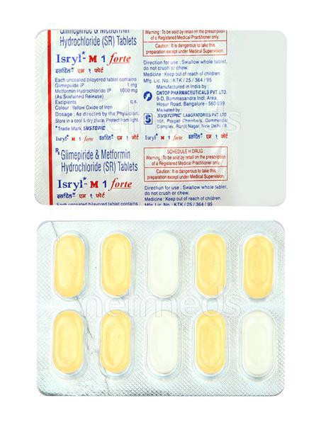 Isryl M1 Forte Tablet 10'S - Global Surgicals