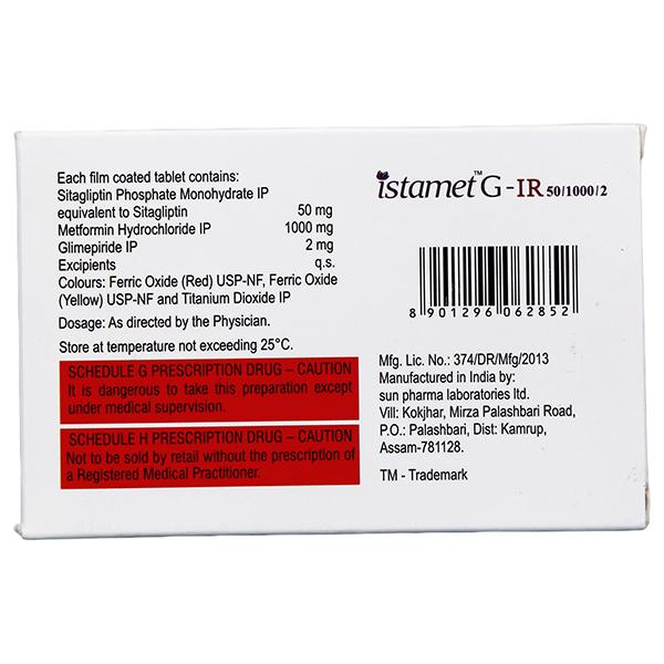 ISTAMET G IR 50/1000/2 Tablet 10's - Global Surgicals