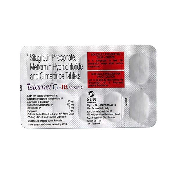 ISTAMET G IR 50/500/2 Tablet 10's - Global Surgicals