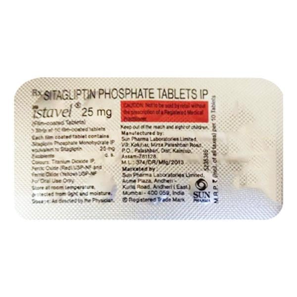 ISTAVEL 25mg Tablet 10's - Global Surgicals
