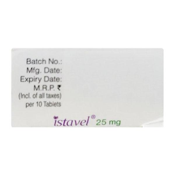 ISTAVEL 25mg Tablet 10's - Global Surgicals