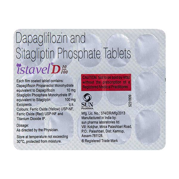 ISTAVEL D 100/10 Tablet 15's - Global Surgicals