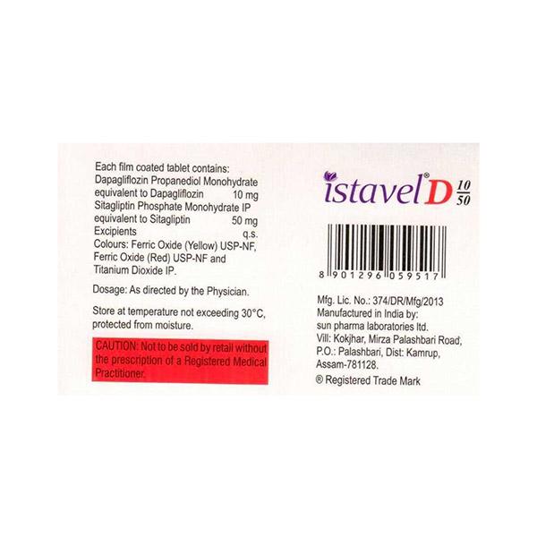 ISTAVEL D 10/50 Tablet 15's - Global Surgicals