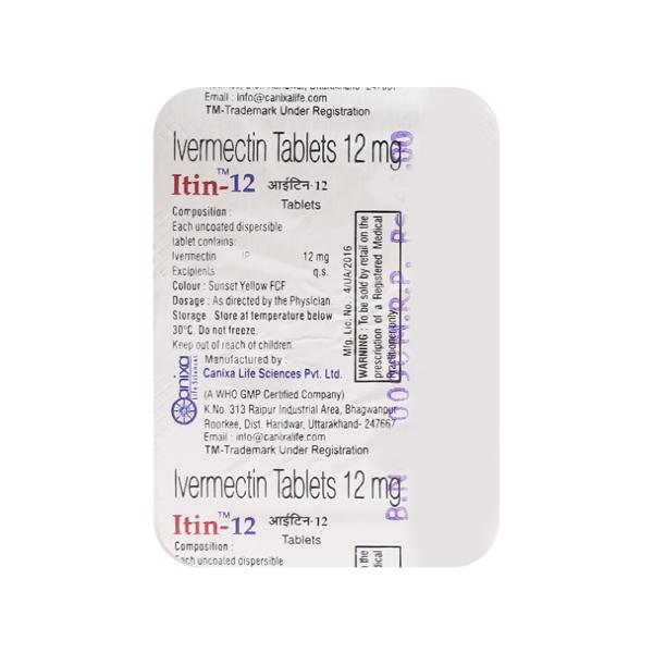 Itin 12mg Tablet 2'S - Global Surgicals