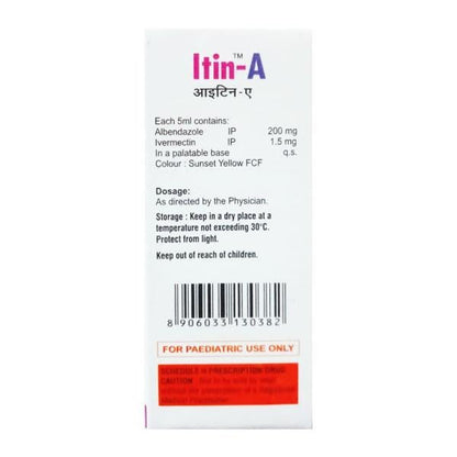 Itin A Suspension 10ml - Global Surgicals