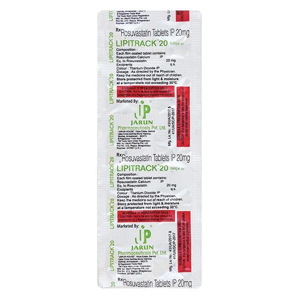 Lipitrack 20Mg Tablet 10's