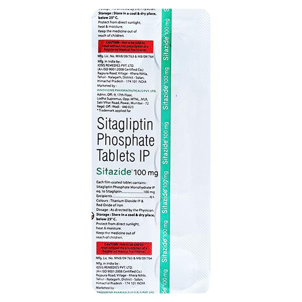 SITAZIDE 100mg Tablet 10's
