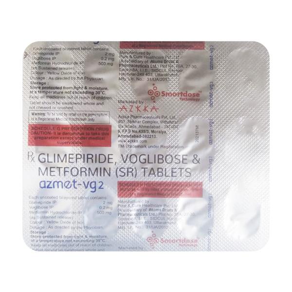 AZMET VG 2 Tablet 15's