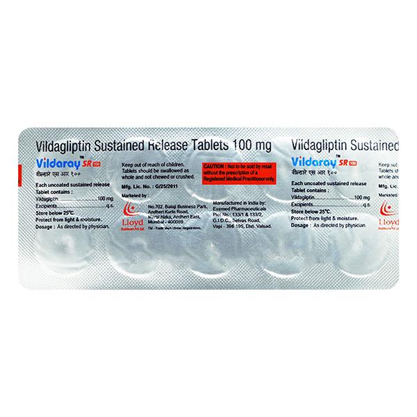 VILDARAY SR 100 Tablet 10's