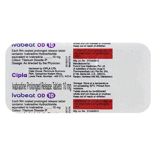 IVABEAT OD 10 Tablet 10's - Global Surgicals